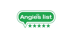 Angie's list logo on a white background.